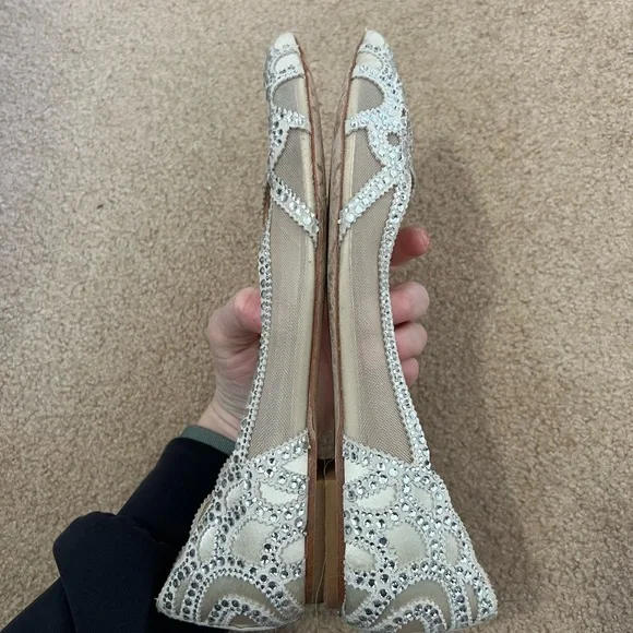 badgley mischka BHLDN gigi pointed toe flats - Picture 3 of 8